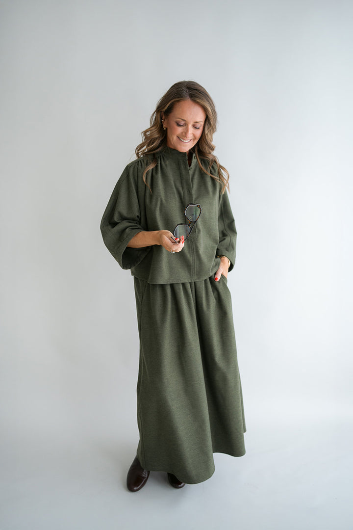 Maya Blouse Solid Green
