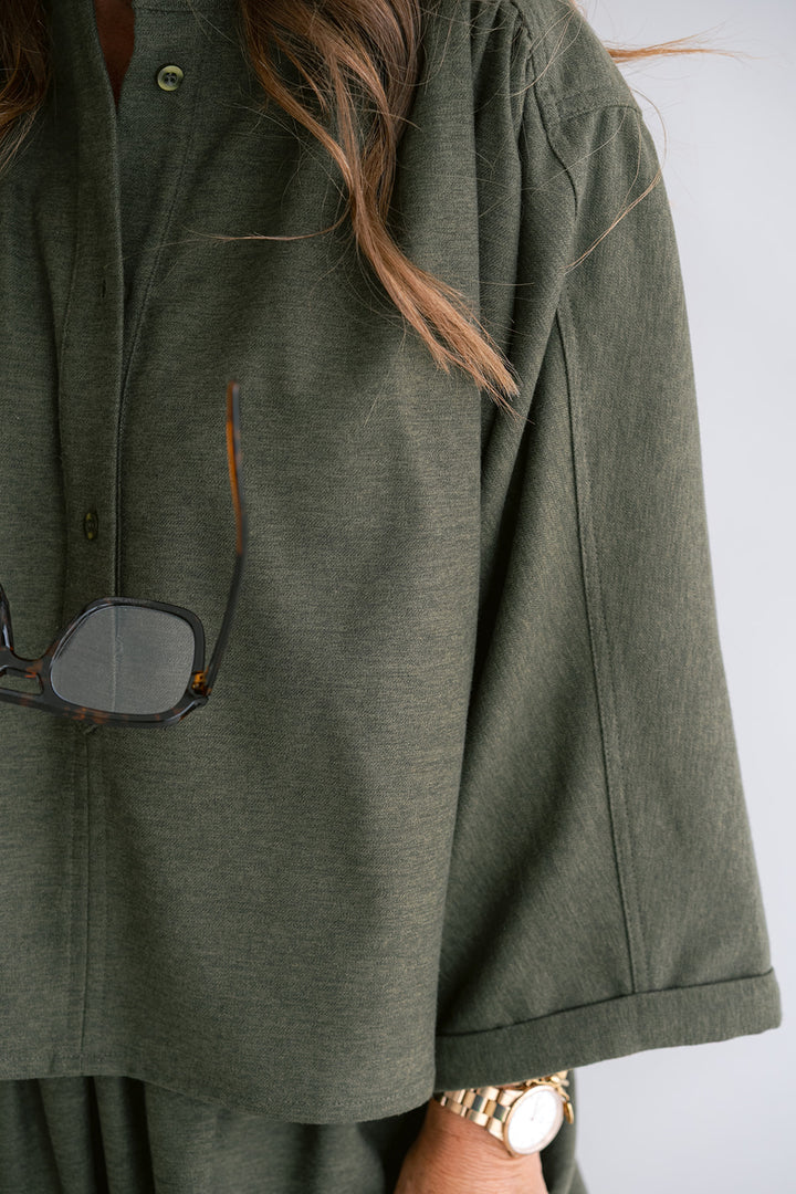 Maya Blouse Solid Green