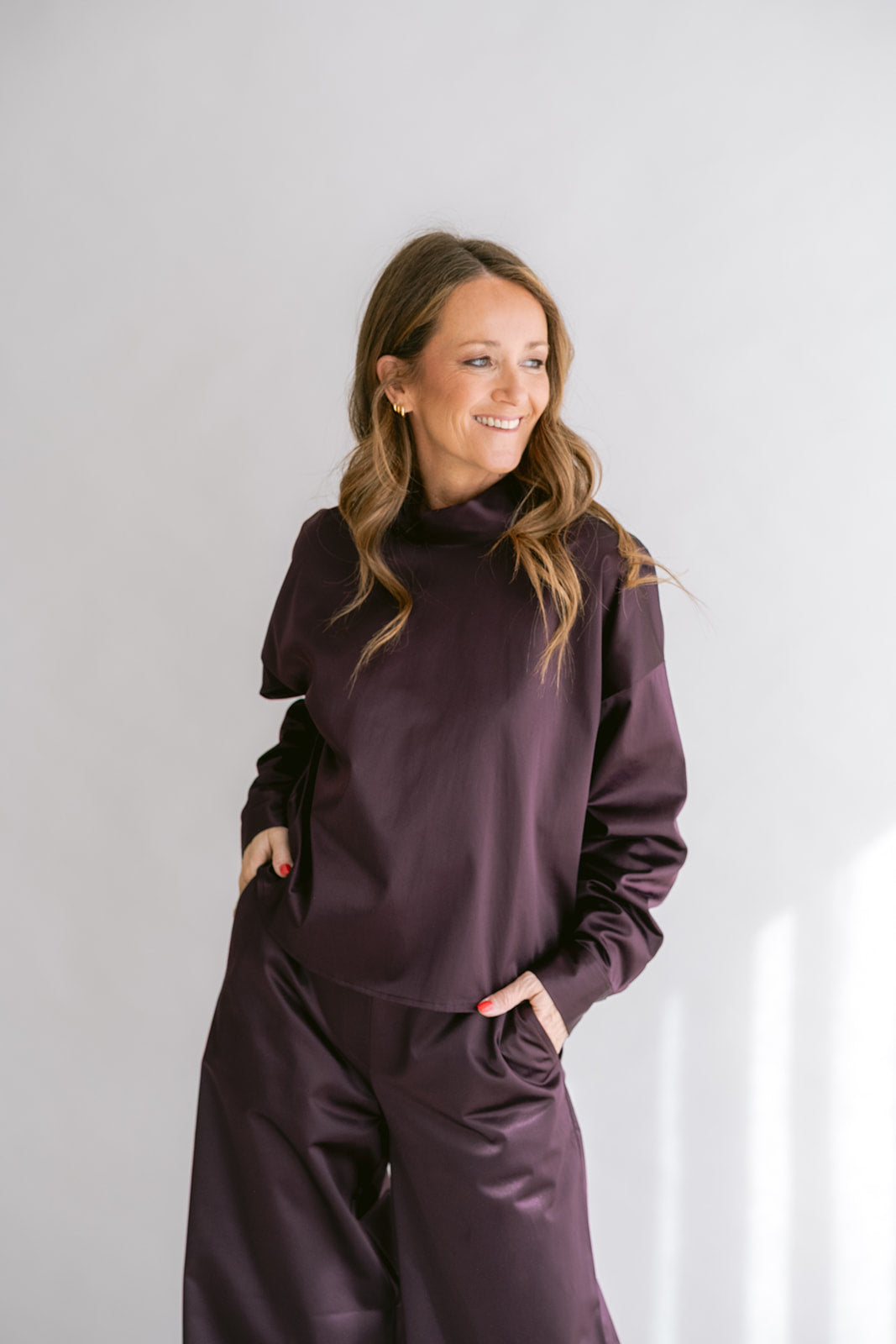 Merel Blouse Satin Prume