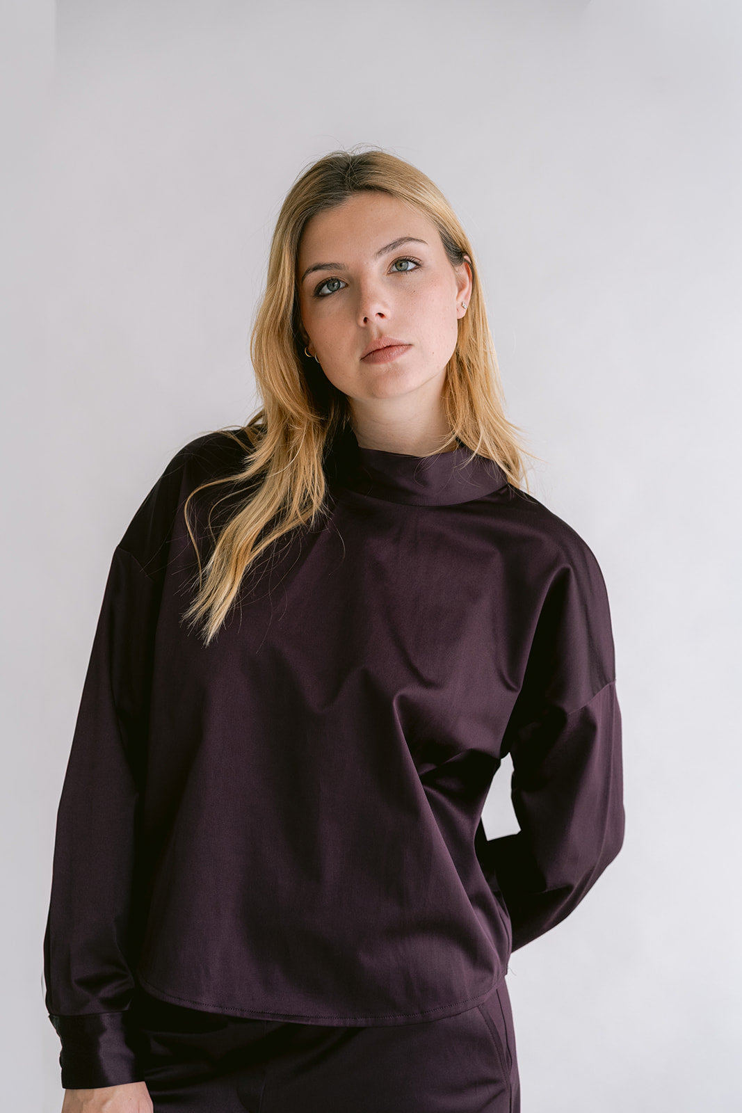 Merel Blouse Satin Prume