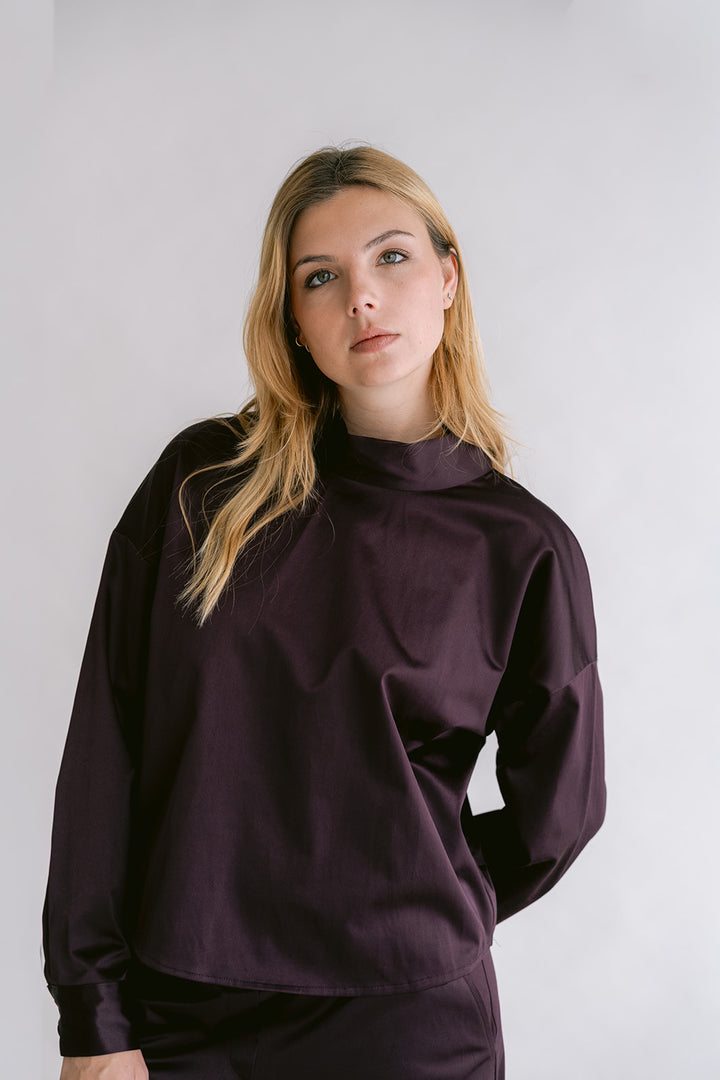 Merel Blouse Satin Prume