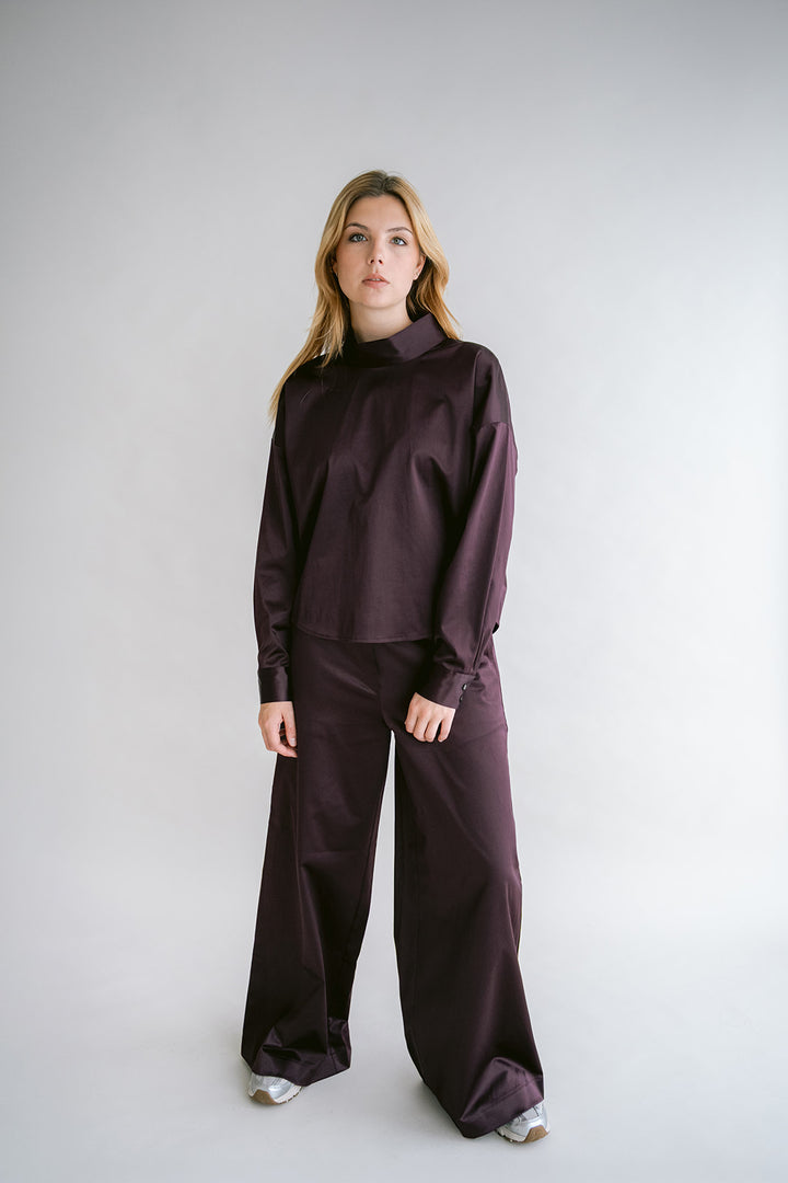 Merel Blouse Satin Prume
