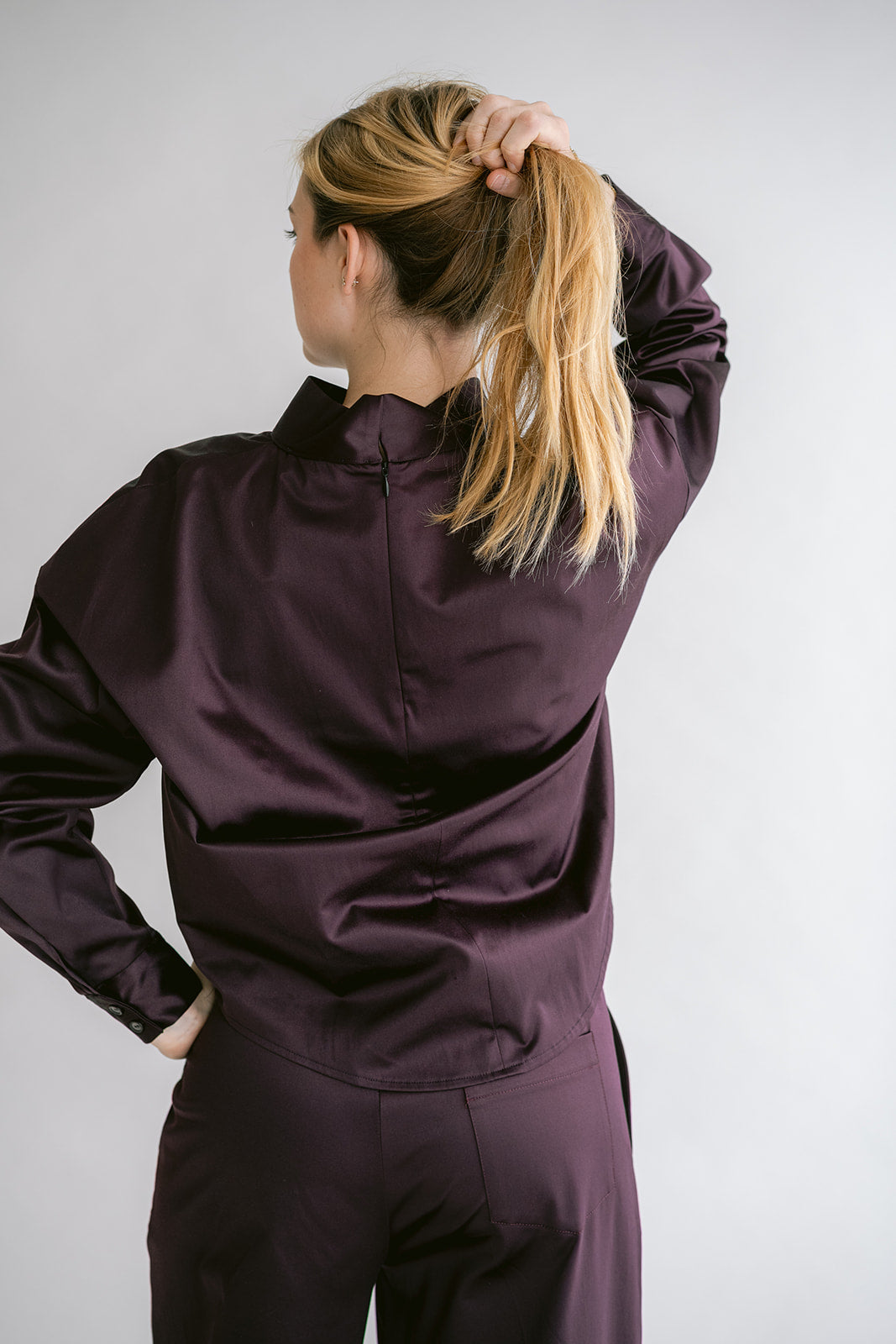 Merel Blouse Satin Prume