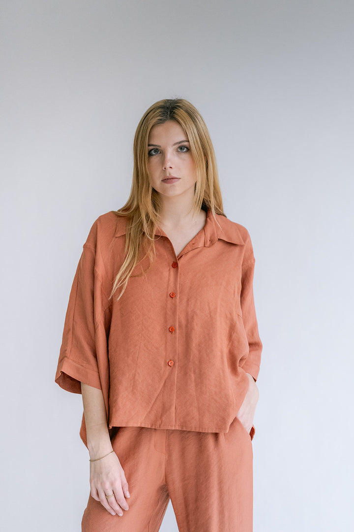 Mette Blouse Brilliant Rust