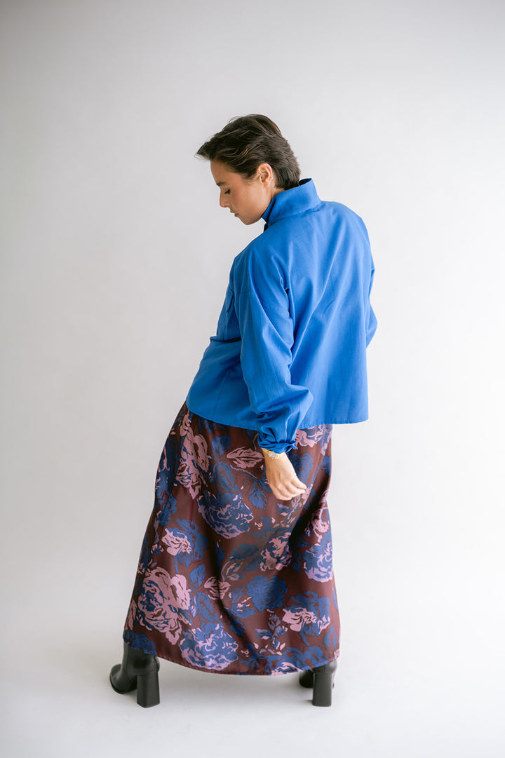 Miko Blouse Chambray Cobalt