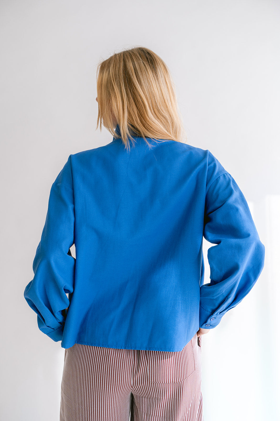 Miko Blouse Chambray Cobalt