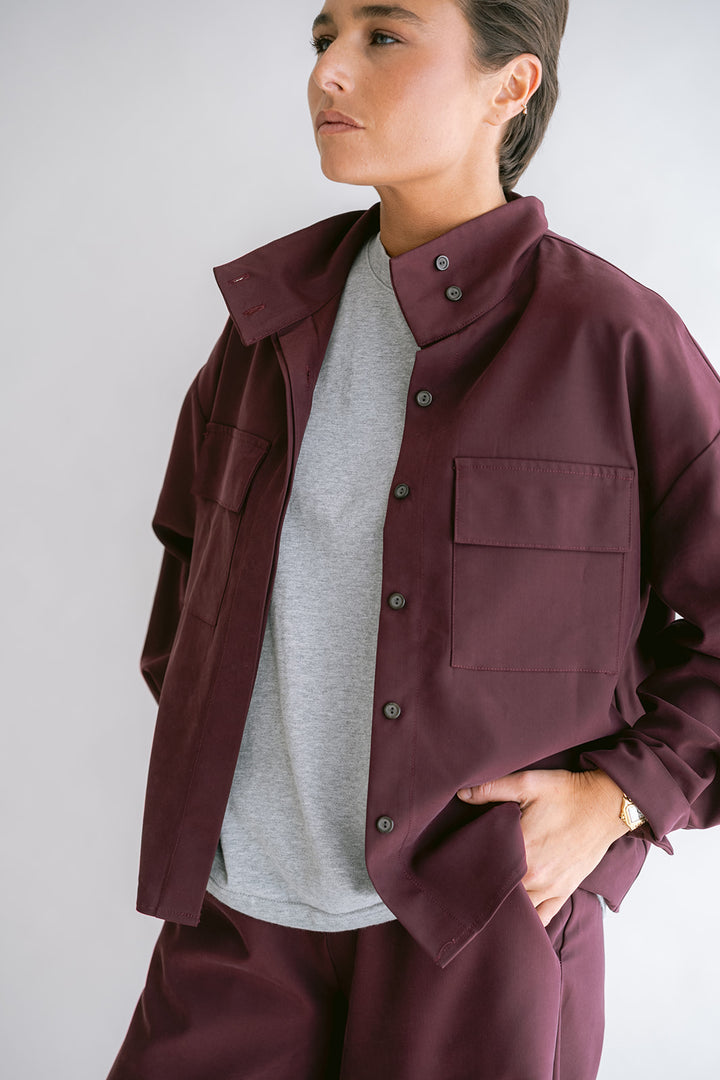 Miko Blouse Tencel Bordeaux