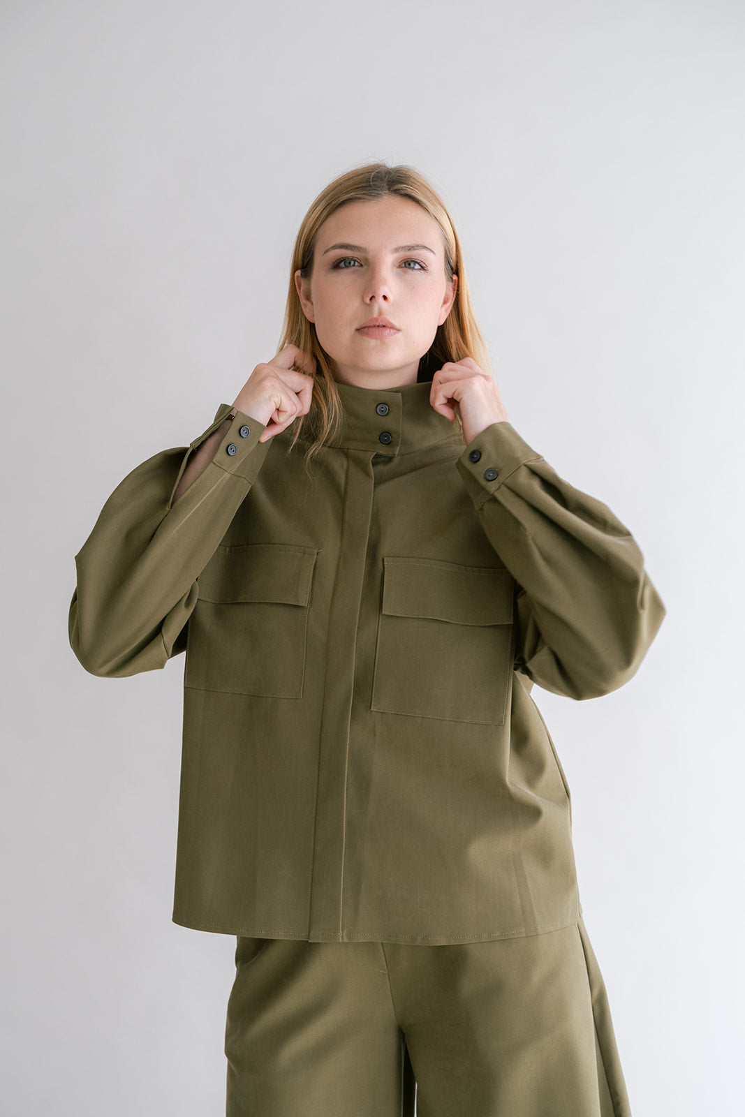 Miko Blouse Tencel Green