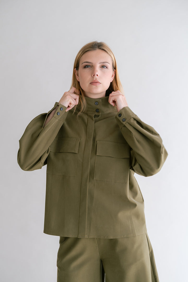 Miko Blouse Tencel Green