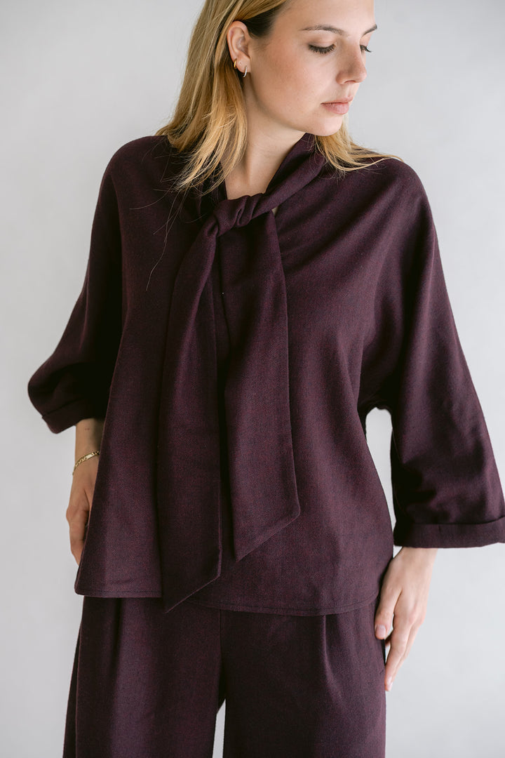 Mollie Blouse Deep Plum
