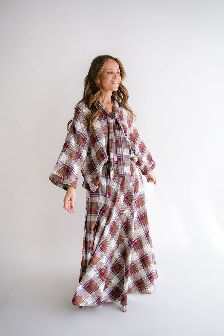 Mollie Blouse Square Bordeaux