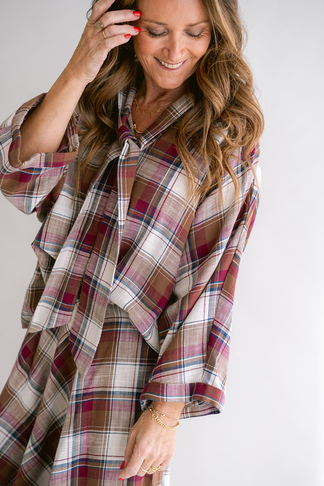Mollie Blouse Square Bordeaux