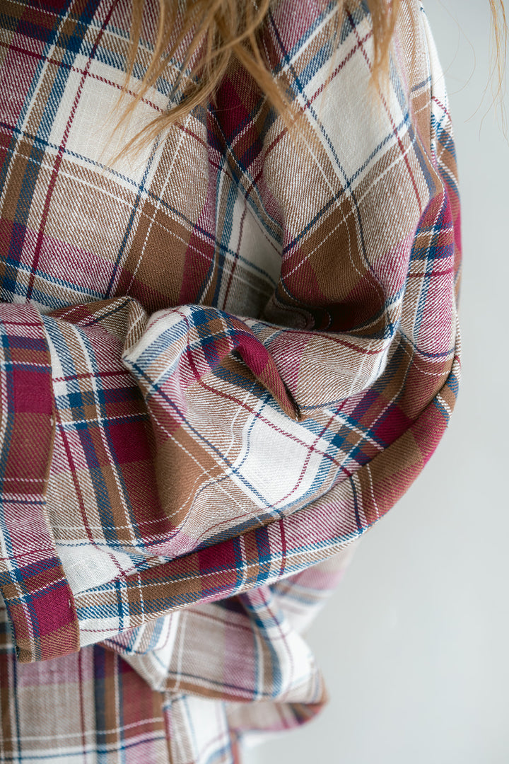 Mollie Blouse Square Bordeaux