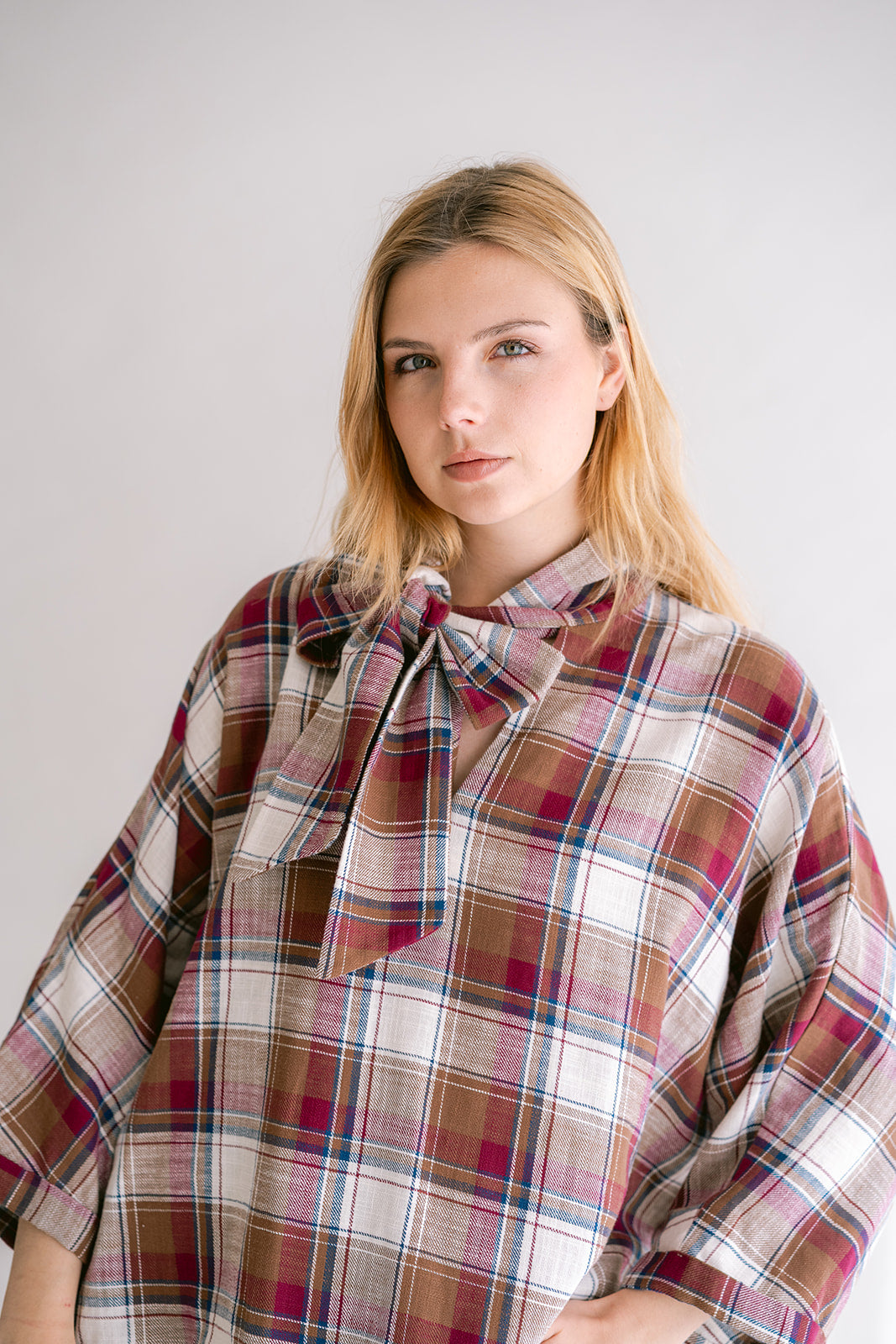 Mollie Blouse Square Bordeaux