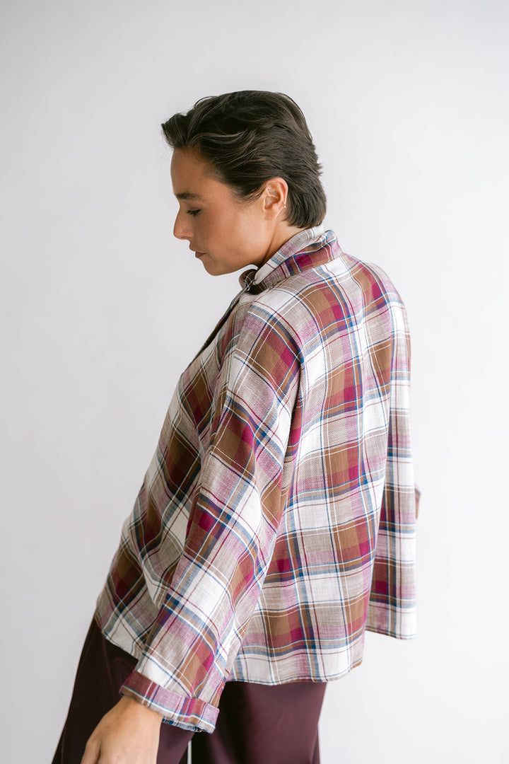 Mollie Blouse Square Bordeaux
