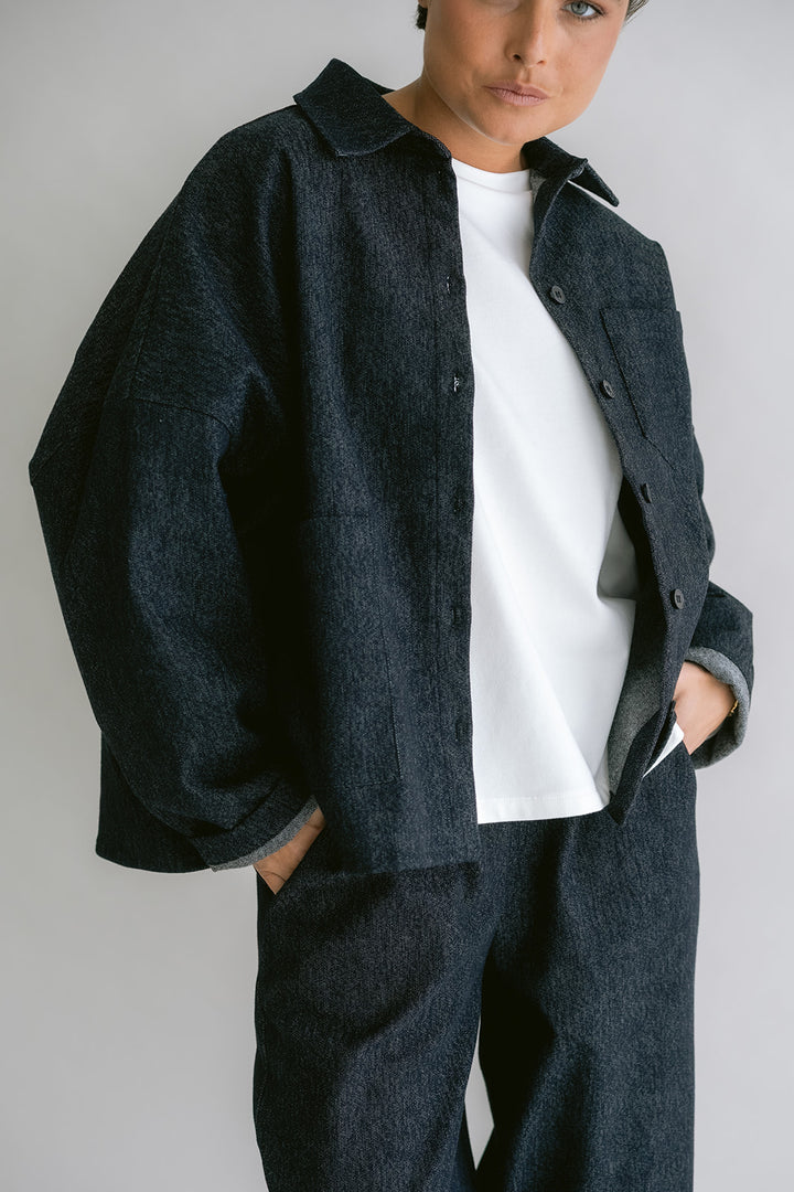 Mon Shacket Dark Navy Jeans