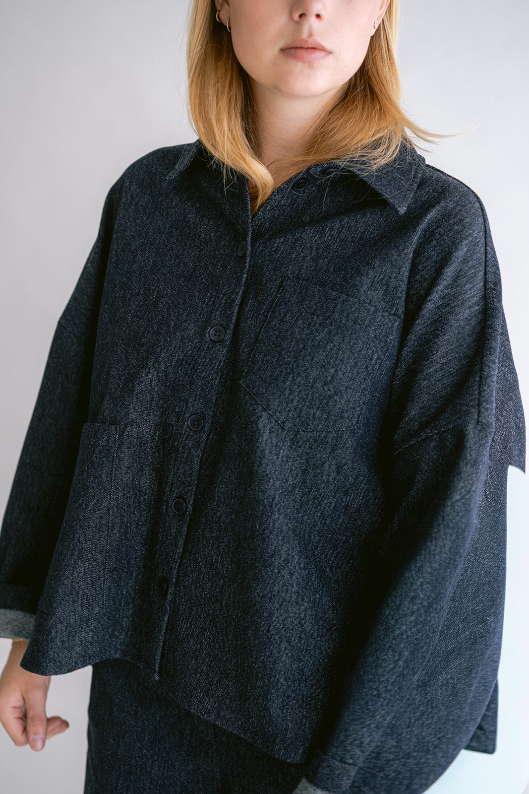 Mon Shacket Dark Navy Jeans