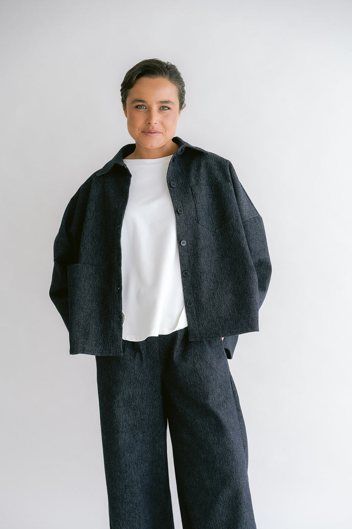 Mon Shacket Dark Navy Jeans