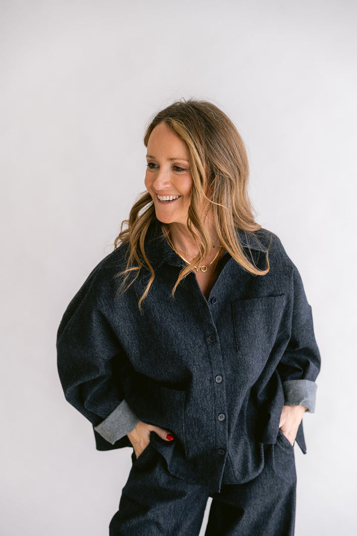Mon Shacket Dark Navy Jeans