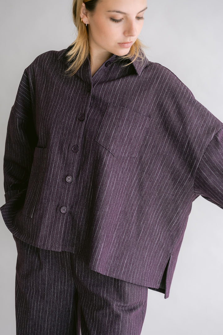 Mon Shacket Prume Stripe Jeans