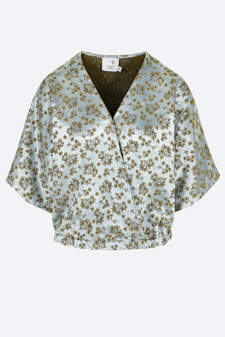 Mona Blouse Ice Blue Flower