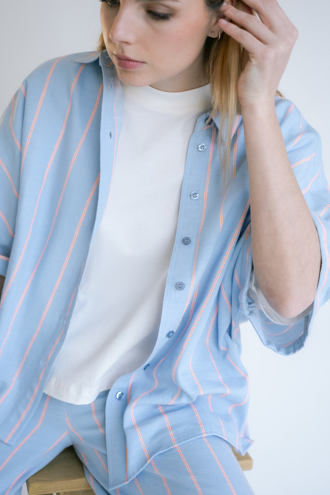 Morris Blouse Blue Orange