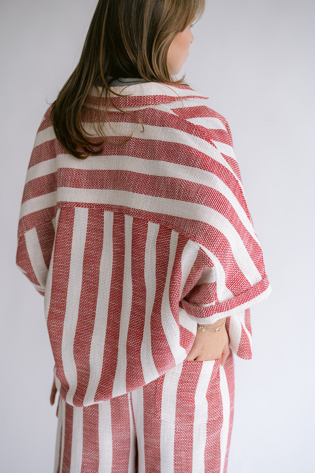 Morris Blouse Bold Red Stripe