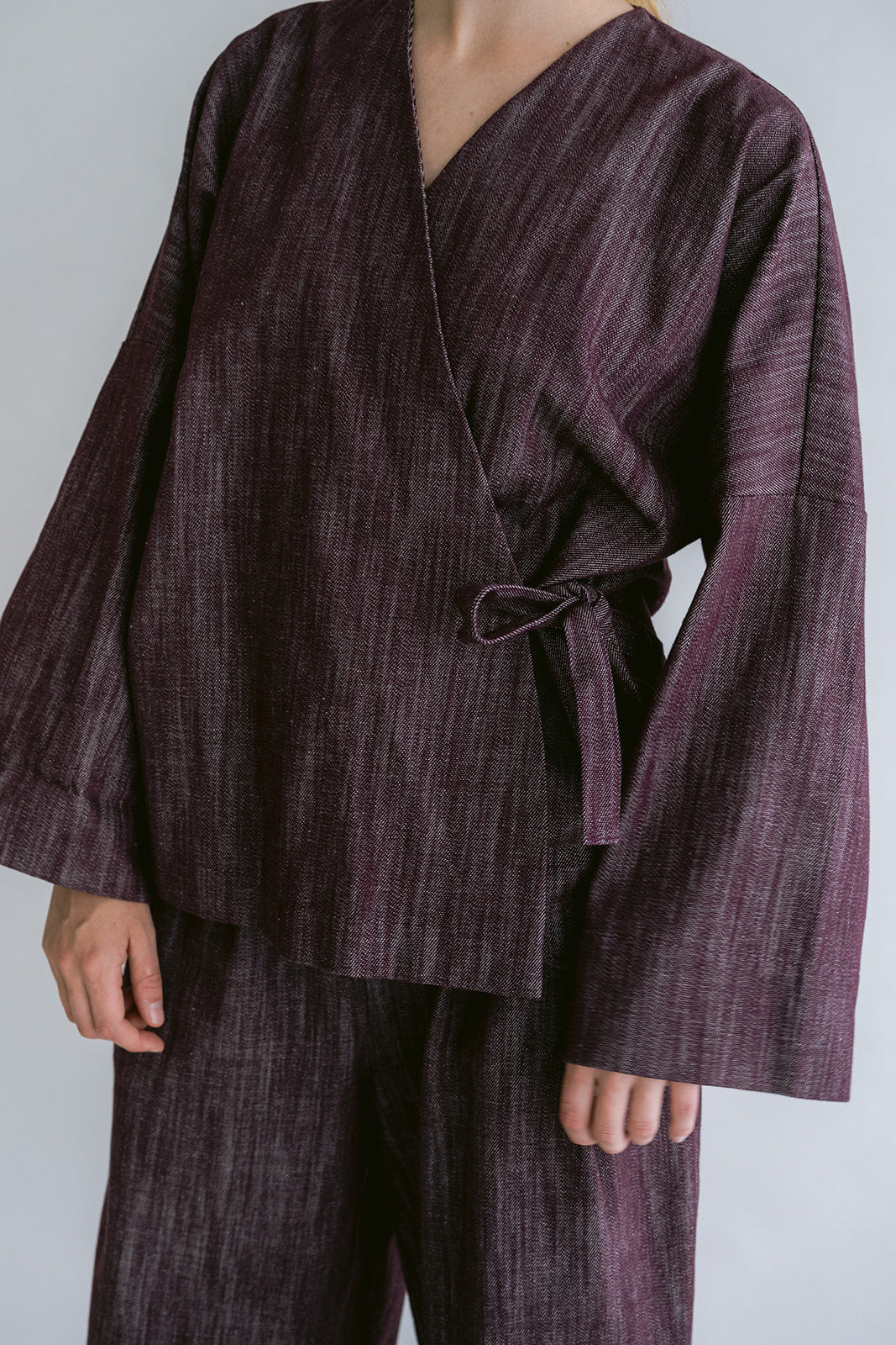 Nellie Kimono Jeans Bordeaux