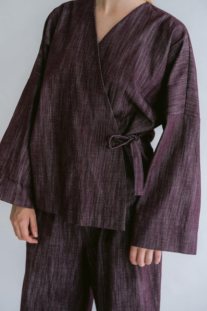 Nellie Kimono Jeans Bordeaux