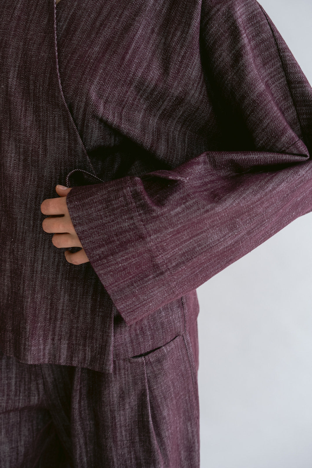 Nellie Kimono Jeans Bordeaux