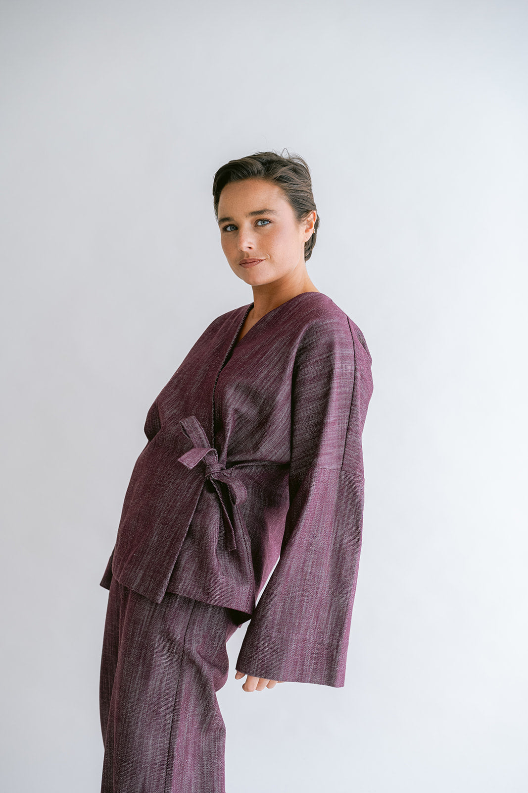 Nellie Kimono Jeans Bordeaux