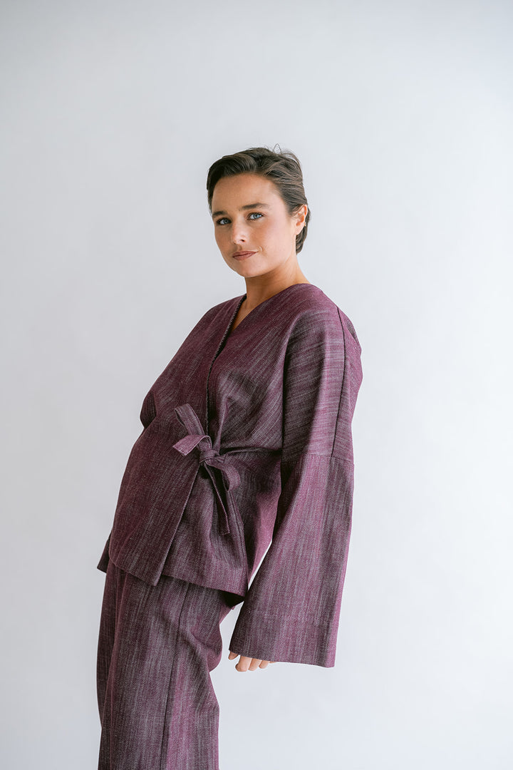Nellie Kimono Jeans Bordeaux