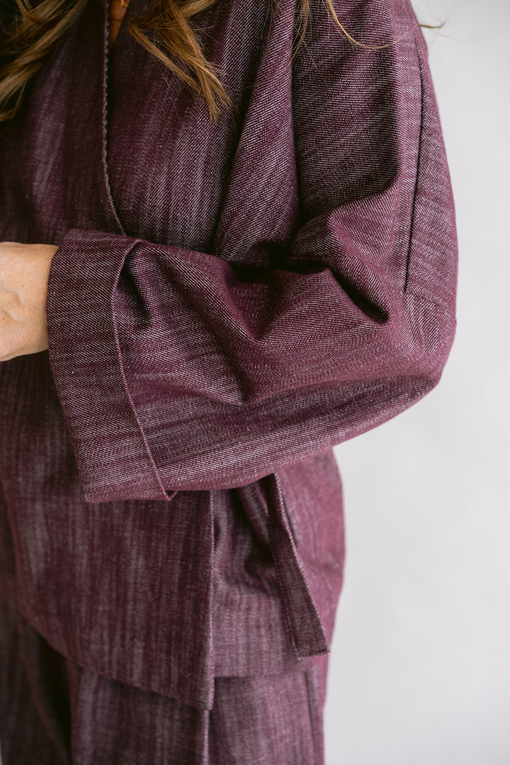Nellie Kimono Jeans Bordeaux