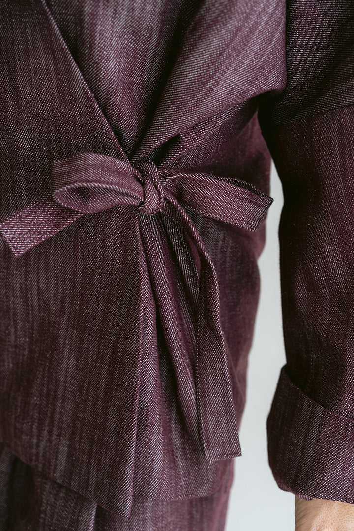 Nellie Kimono Jeans Bordeaux