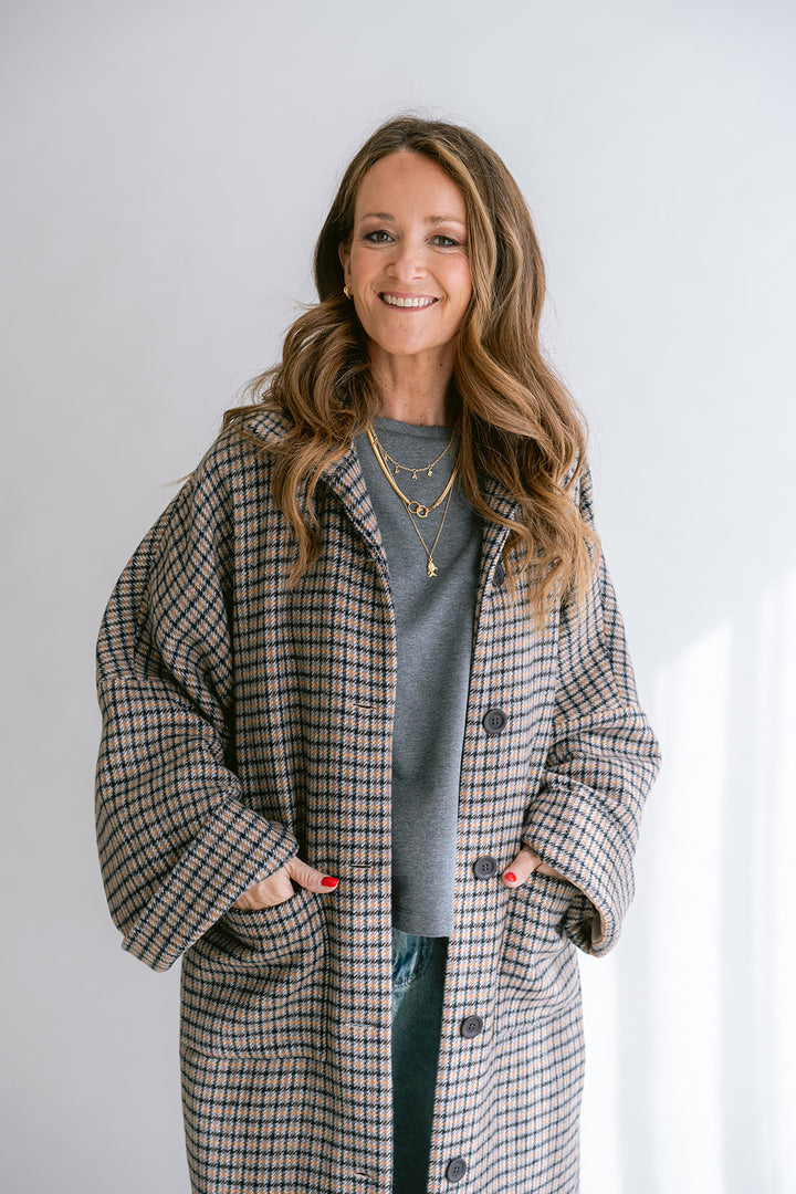 Noor Jacket Long Check