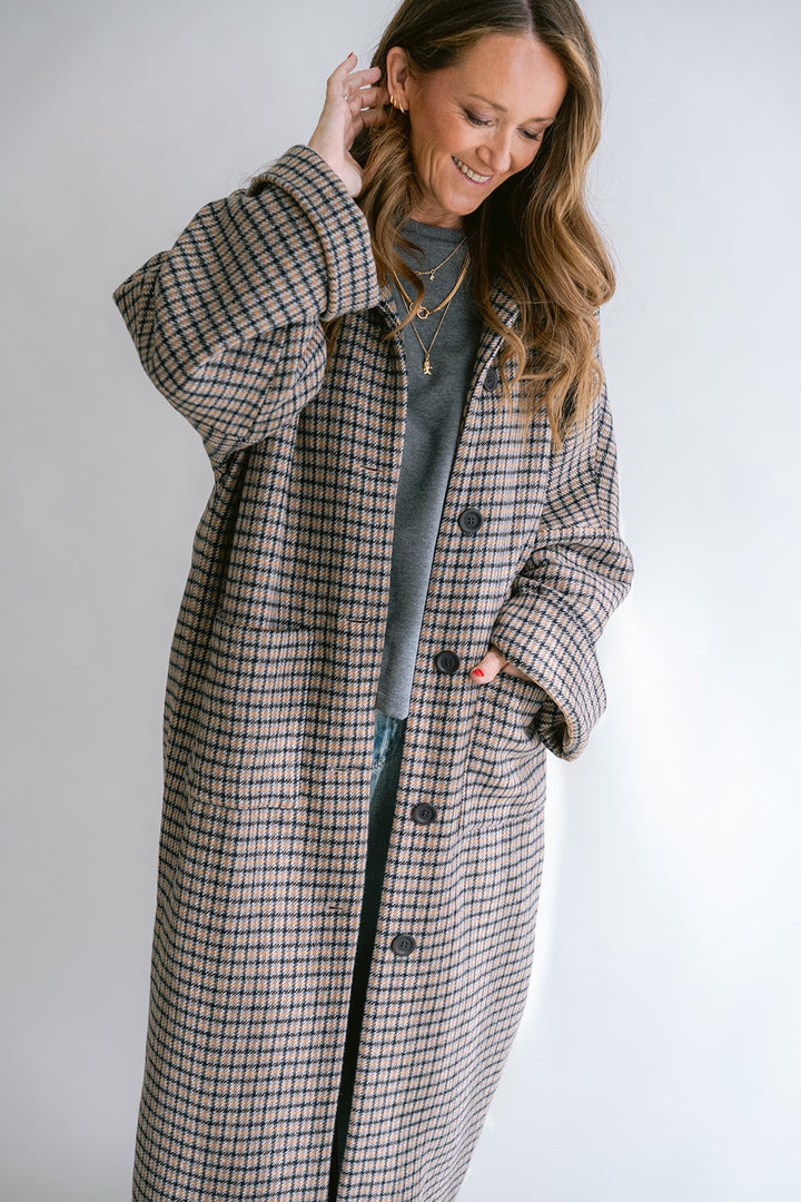 Noor Jacket Long Check