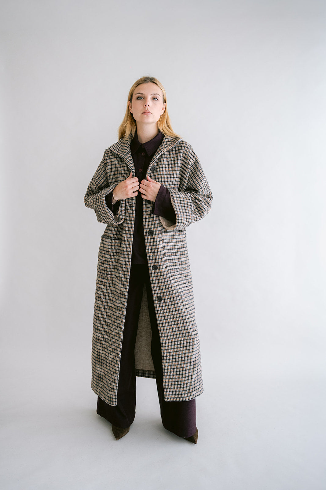 Noor Jacket Long Check