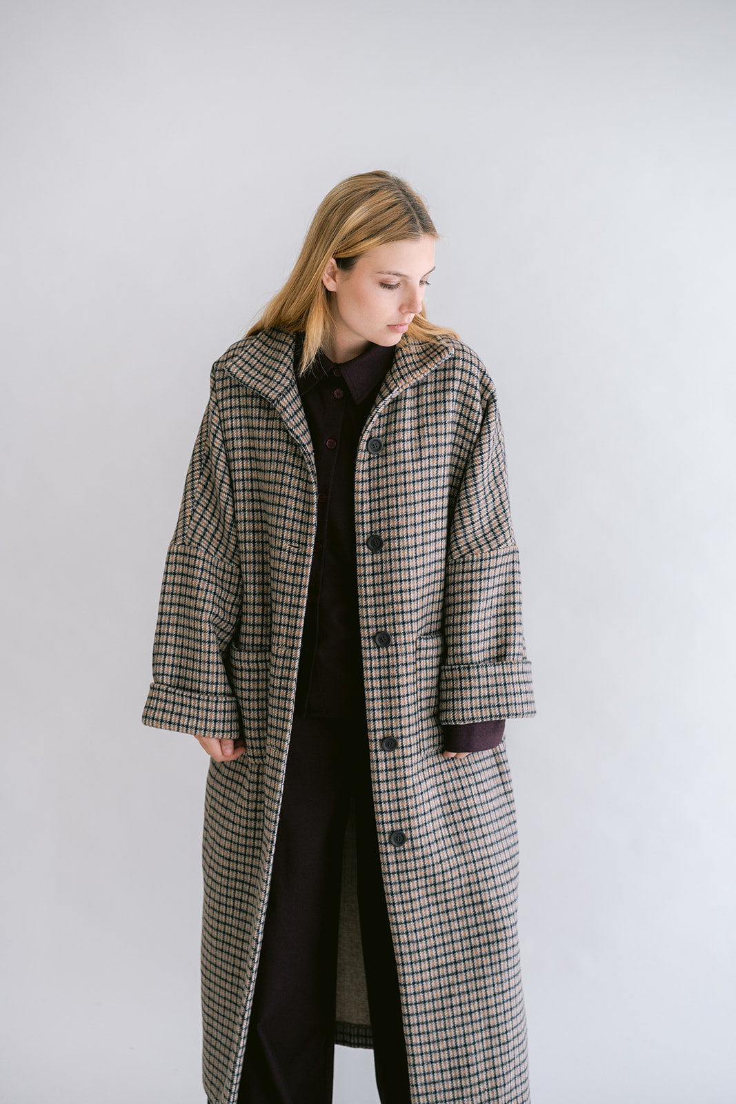 Noor Jacket Long Check