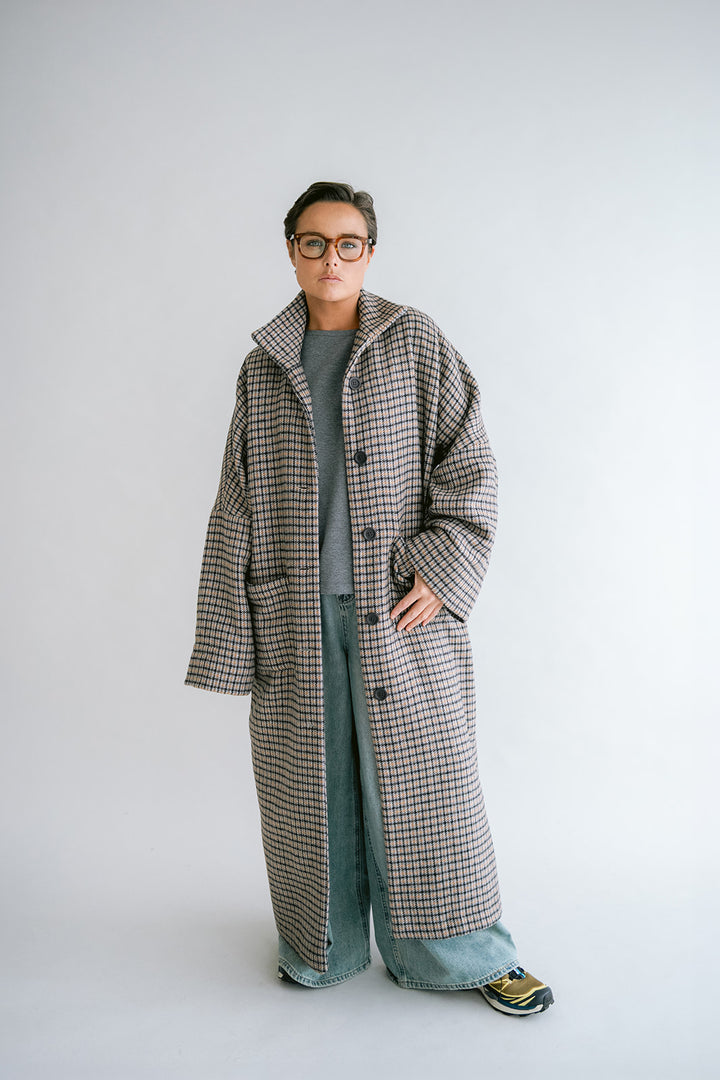 Noor Jacket Long Check