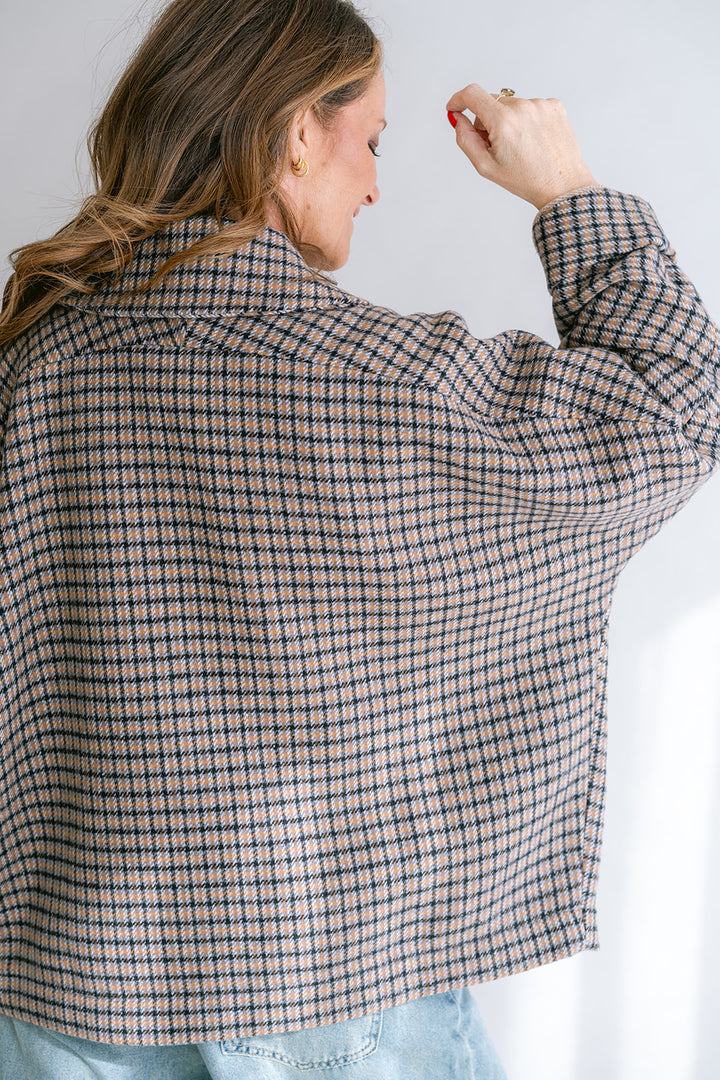 Noor Jacket Short Check
