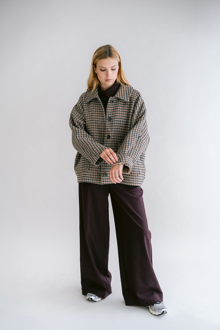Noor Jacket Short Check