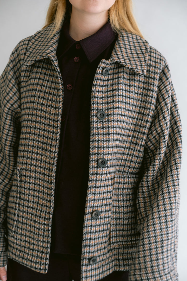 Noor Jacket Short Check