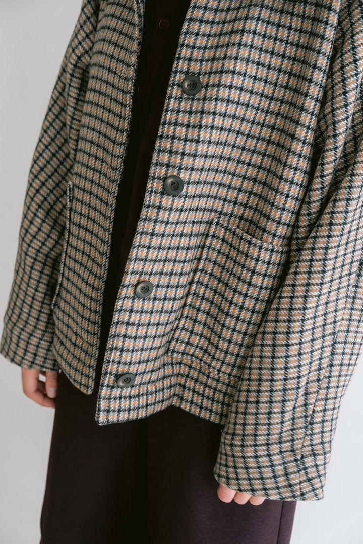 Noor Jacket Short Check
