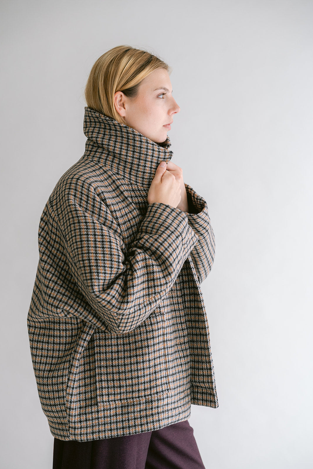 Noor Jacket Short Check