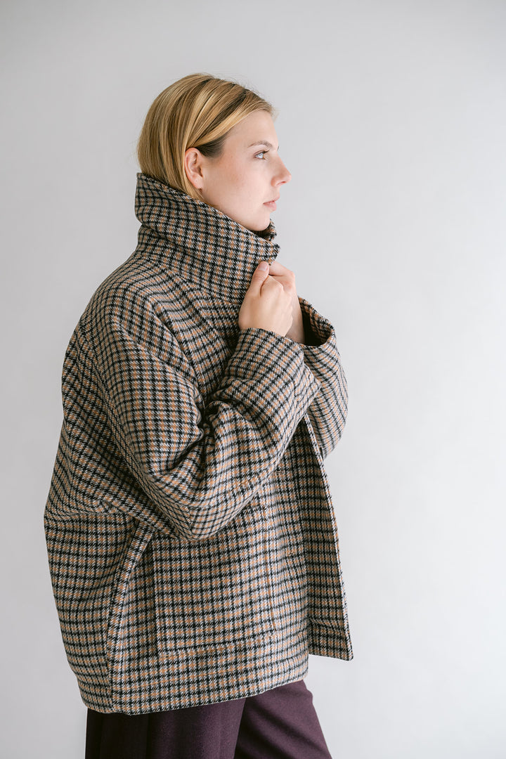Noor Jacket Short Check
