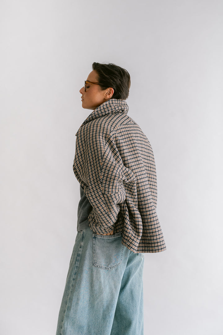 Noor Jacket Short Check
