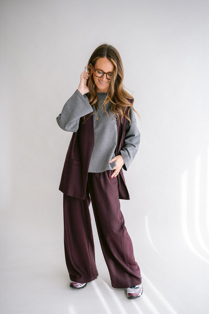 Puck Gilet Deep Plum