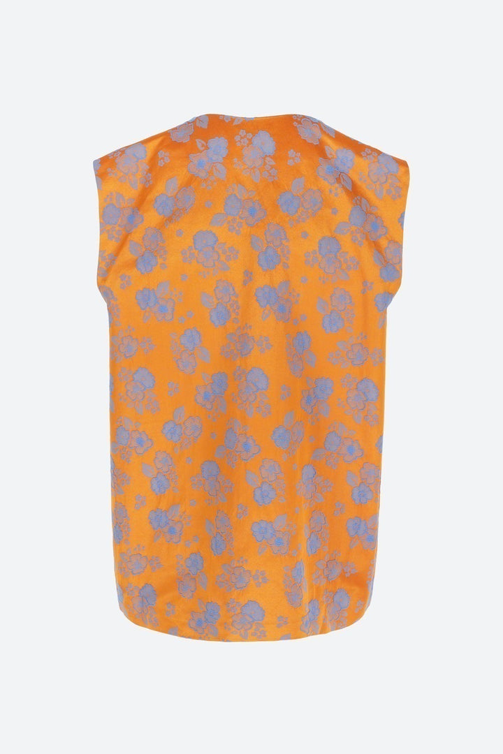 Puck Gilet Orange Flower