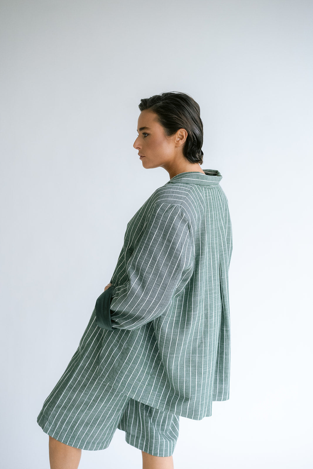Sam Bermuda Verde Stripe