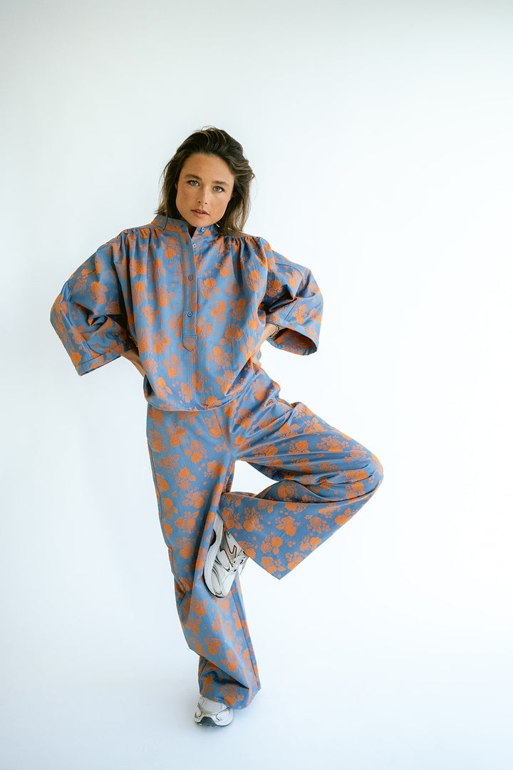 Sam Pants Blue Flower